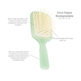 Biodegradable Pneumatic Hair Brush Travel - Green