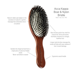 Boar & Nylon Bristles Brush