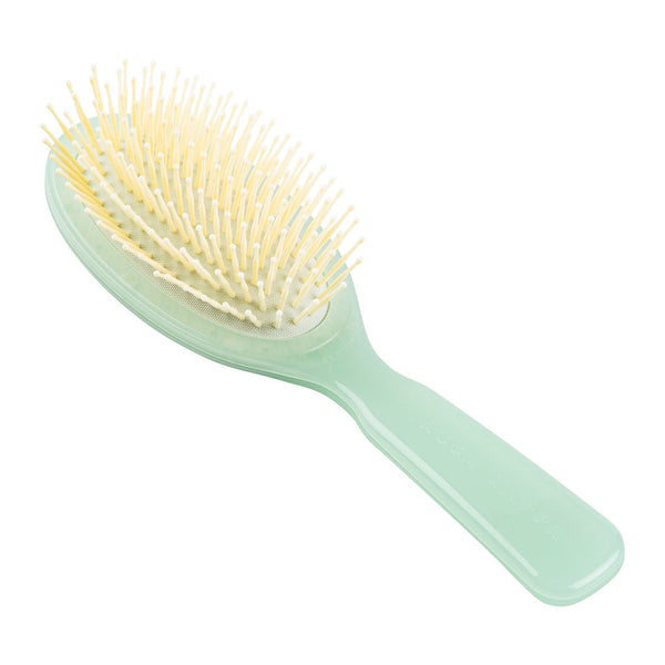 Biodegradable Oval Pneumatic Hair Brush - Green